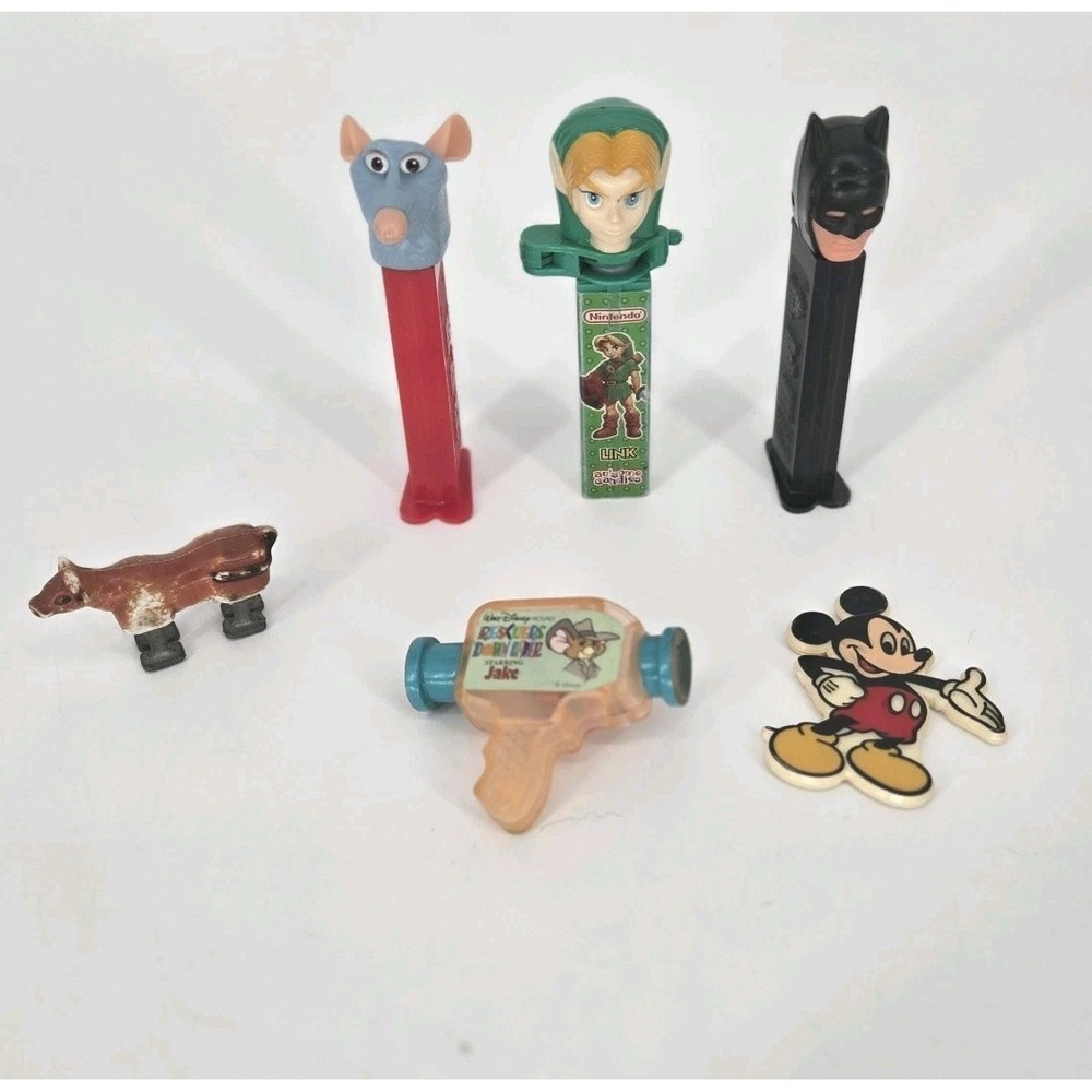 Nintendo Disney Batman Vintage Toy Lot Link KLIK Mickey McDonalds 6 Pieces